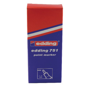 ED49814 Edding 751 Bullet Tip Paint Marker Fine Silver Pack 10 751-054 ED49814 Edding 751 Bullet Tip Paint Marker Fine Silver Pack 10 751-054