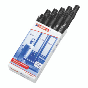 ED87841 Edding 2000C Permanent Marker Bullet Tip Black Pack 10 2000C-001 ED87841 Edding 2000C Permanent Marker Bullet Tip Black Pack 10 2000C-001
