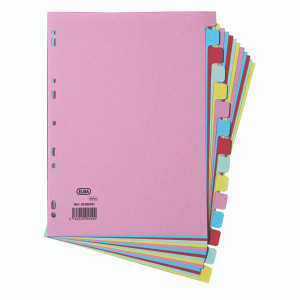BX05690 Elba 15-Part Card Divider A4 Assorted Made from 100 recycled 160gsm manilla 100080774 BX05690 Elba 15-Part Card Divider A4 Assorted Made from 100 recycled 160gsm manilla 100080774