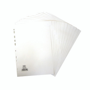BX06122 Elba 12-Part Divider 160gsm White A4 400007502 BX06122 Elba 12-Part Divider 160gsm White A4 400007502