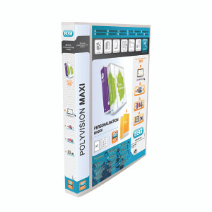 BX70967 Elba Polyvision A3 Maxi Portrait Clear 30mm 4 D-Ring Presentation Binder Pack 5 100080802 BX70967 Elba Polyvision A3 Maxi Portrait Clear 30mm 4 D-Ring Presentation Binder Pack 5 100080802