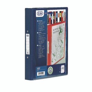 BX130101 Elba Vision 25mm 4 O-Ring Binder PVC A4 Blue 100080876 BX130101 Elba Vision 25mm 4 O-Ring Binder PVC A4 Blue 100080876