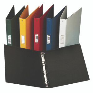 BX130110 Elba Vision 25mm 4 O-Ring Binder PVC A4 Black 100080881 BX130110 Elba Vision 25mm 4 O-Ring Binder PVC A4 Black 100080881