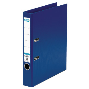 BX145101 Elba 50mm Lever Arch File Plastic A4 Blue Front cover locks keep file closed 1451-01 BX145101 Elba 50mm Lever Arch File Plastic A4 Blue Front cover locks keep file closed 1451-01