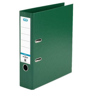 BX145004 Elba 70mm Lever Arch File Plastic Green A4 100202174 BX145004 Elba 70mm Lever Arch File Plastic Green A4 100202174
