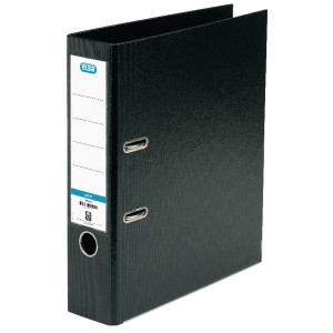 BX145010 Elba 70mm Lever Arch File Plastic Black A4 100080904 BX145010 Elba 70mm Lever Arch File Plastic Black A4 100080904