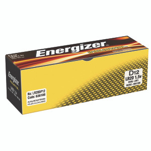 ER36108 Energizer D Industrial Batteries Pack 12 636108 ER36108 Energizer D Industrial Batteries Pack 12 636108