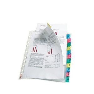 ES14170 Esselte 12-Tab Index Pocket A4 Assorted 414170 ES14170 Esselte 12-Tab Index Pocket A4 Assorted 414170