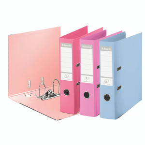 ES10793 Esselte 75mm Lever Arch File Polypropylene A4 Assorted Pack 10 231040 ES10793 Esselte 75mm Lever Arch File Polypropylene A4 Assorted Pack 10 231040