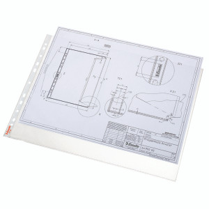 ES47182 Esselte Pocket Landscape Top Opening Embossed A3 Clear Pack 10 47182 ES47182 Esselte Pocket Landscape Top Opening Embossed A3 Clear Pack 10 47182