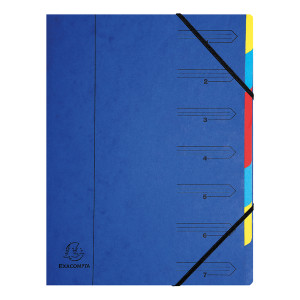 GH05219 Exacompta Europa 7-Part Organiser A4 Blue 5219Z GH05219 Exacompta Europa 7-Part Organiser A4 Blue 5219Z
