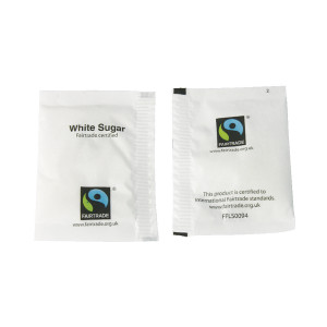 SNG01038 Fairtrade White Sugar Sachets Pack 1000 A02620