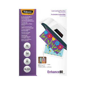 BB53022 Fellowes A4 Self Adhesive Enhance Laminating Pouches Pack 100 53022 BB53022 Fellowes A4 Self Adhesive Enhance Laminating Pouches Pack 100 53022
