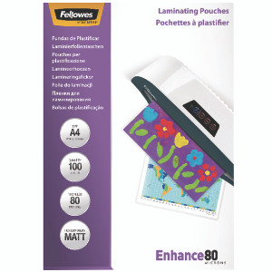 BB52233 Fellowes A4 Enhance Laminating Pouch Matte Pack 100 5452101 BB52233 Fellowes A4 Enhance Laminating Pouch Matte Pack 100 5452101