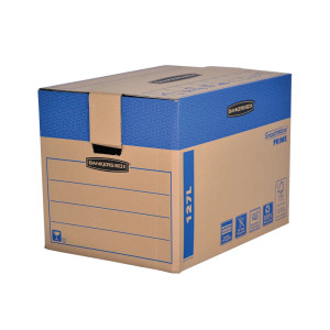 Fellowes Bankers SmoothMove Prime Box 127L XL Brown/Blue (Pack of 5) 6205401 Fellowes Bankers SmoothMove Prime Box 127L XL Brown/Blue (Pack of 5) 6205401