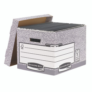 BB88537 Fellowes Bankers Box Storage Box Grey Standard Pack 10 00810-FF BB88537 Fellowes Bankers Box Storage Box Grey Standard Pack 10 00810-FF