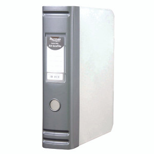BU00161 Hermes Heavy Duty 80mm 2D-Ring Polypropylene Box File A4 Silver 8 BA4 006 BU00161 Hermes Heavy Duty 80mm 2D-Ring Polypropylene Box File A4 Silver 8 BA4 006