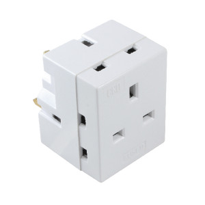 HID43055 CED 3-Way Adaptor Fused 13 Amp White WAP3W HID43055 CED 3-Way Adaptor Fused 13 Amp White WAP3W