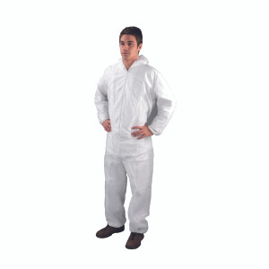 HEA00362 Non-Woven Coverall Medium White DC03 HEA00362 Non-Woven Coverall Medium White DC03