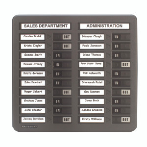 PS15001 Indesign 20 Names In Out Board Grey WPIT20I PS15001 Indesign 20 Names In Out Board Grey WPIT20I