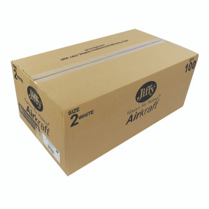 JF13200 Jiffy AirKraft Bag Size 2 205x245mm White Pack 100 JL-2