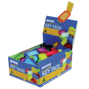 SP50032 Kevron Plastic Clicktag Key Tag Assorted Pack 100 ID5AC100 SP50032 Kevron Plastic Clicktag Key Tag Assorted Pack 100 ID5AC100
