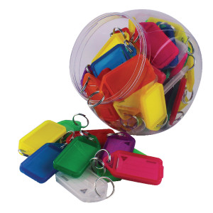 SP00069 Kevron Plastic Clicktag Key Tag Large Assorted Tub Pack 70 ID30AC70 SP00069 Kevron Plastic Clicktag Key Tag Large Assorted Tub Pack 70 ID30AC70