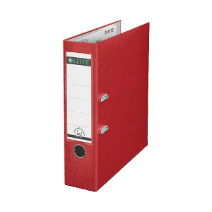LZ101025 Leitz 180 Lever Arch File Poly 80mm A4 Red Pack 10 10101025 LZ101025 Leitz 180 Lever Arch File Poly 80mm A4 Red Pack 10 10101025