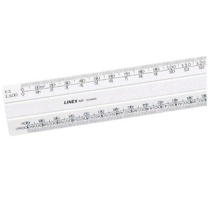 LX09310 White 30cm Linex Flat Scale Ruler 1 1-500 Comes with colour coded inserts ease use LXH 433 LX09310 White 30cm Linex Flat Scale Ruler 1 1-500 Comes with colour coded inserts ease use LXH 433