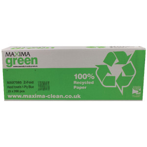 CPD43177 Maxima Blue 1-Ply Z-Fold Hand Towel 200 Sheets Pack 15 KMMAX7085 CPD43177 Maxima Blue 1-Ply Z-Fold Hand Towel 200 Sheets Pack 15 KMMAX7085