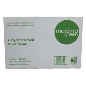 CPD97311 Maxima Bulk Pack Toilet Tissue 2-Ply 250 Sheets White Pack 36 KMAX2067 CPD97311 Maxima Bulk Pack Toilet Tissue 2-Ply 250 Sheets White Pack 36 KMAX2067