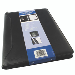 HM29140 Monolith Leather Look Conference Folder With A4 Pad Calculator Black 2914 HM29140 Monolith Leather Look Conference Folder With A4 Pad Calculator Black 2914