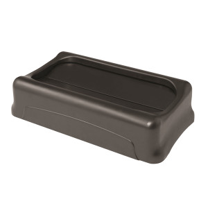 RU18640 Rubbermaid Slim Jim Swing Lid Black 2673-60-BLA RU18640 Rubbermaid Slim Jim Swing Lid Black 2673-60-BLA