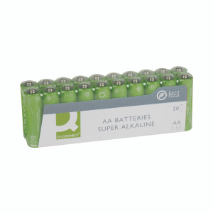 KF10848 Q-Connect AA Battery Economy Alkaline batteries no added mercury Pack 20 KF10848 KF10848 Q-Connect AA Battery Economy Alkaline batteries no added mercury Pack 20 KF10848