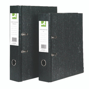 KF20001 Q-Connect Lever Arch File A4 Black Pack 10 KF20001