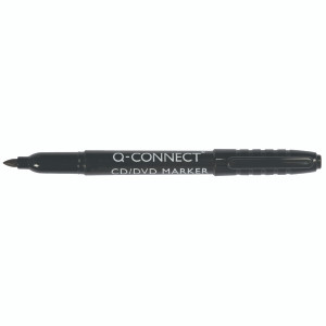 KF02300 Q-Connect Permanent Marker Bullet Tip Fine Black Pack 10 KF02300