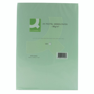 KF01093 Q-Connect Copier Coloured A4 Paper 80gsm Green Ream Pack 500 KF01093 KF01093 Q-Connect Copier Coloured A4 Paper 80gsm Green Ream Pack 500 KF01093