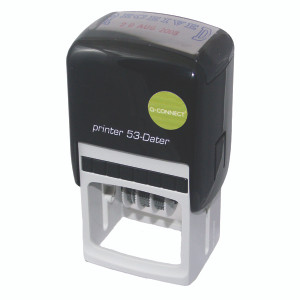 KF71433 Q-Connect Voucher Custom Self-Inking Date Stamp 43 x 28mm KF71433 KF71433 Q-Connect Voucher Custom Self-Inking Date Stamp 43 x 28mm KF71433