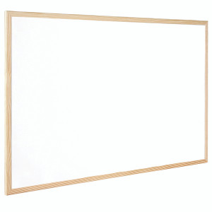 KF03569 Q-Connect Wooden Frame Whiteboard 400x300mm KF03569 KF03569 Q-Connect Wooden Frame Whiteboard 400x300mm KF03569