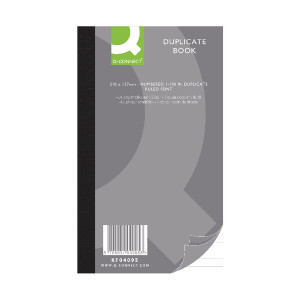 KF04095 Q-Connect Feint Ruled Duplicate Book 210x127mm KF04095 KF04095 Q-Connect Feint Ruled Duplicate Book 210x127mm KF04095