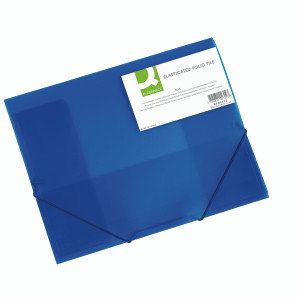 KF02312 Q-Connect Elasticated Folder 3 Flap A4 Blue KF02312 KF02312 Q-Connect Elasticated Folder 3 Flap A4 Blue KF02312