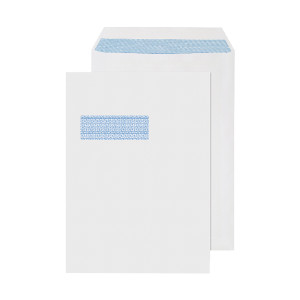 KF3501 Q-Connect C4 Envelopes Window Self Seal 90gsm White Pack 250 2907 KF3501 Q-Connect C4 Envelopes Window Self Seal 90gsm White Pack 250 2907
