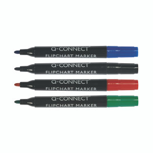 KF01551 Q-Connect Flipchart Marker Pen Bullet Tip Assorted Pack 4 KF01551 KF01551 Q-Connect Flipchart Marker Pen Bullet Tip Assorted Pack 4 KF01551