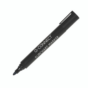KF15392 Q-Connect Flipchart Marker Pen Bullet Tip Black Pack 10 KF15392 KF15392 Q-Connect Flipchart Marker Pen Bullet Tip Black Pack 10 KF15392