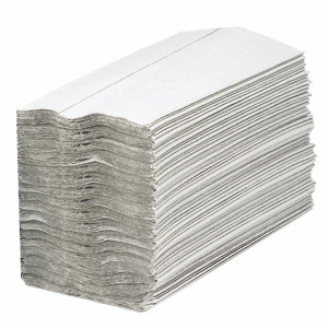 KF03802 2Work 1-Ply C-Fold Hand Towels White Pack 2880 HC128WHVW