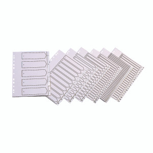 KF01351 Q-Connect 20-Part A-Z Index Multi-punched Polypropylene White A4 KF01351 KF01351 Q-Connect 20-Part A-Z Index Multi-punched Polypropylene White A4 KF01351