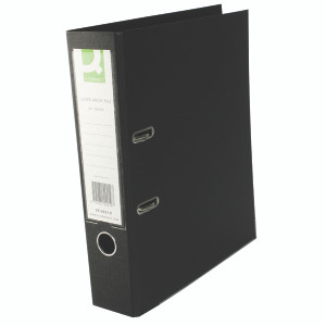 KF20019 Q-Connect 70mm Lever Arch File Polypropylene A4 Black Pack 10 KF20019 KF20019 Q-Connect 70mm Lever Arch File Polypropylene A4 Black Pack 10 KF20019