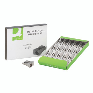 KF02218 Q-Connect Metal Pencil Sharpener Pack 20 KF02218 KF02218 Q-Connect Metal Pencil Sharpener Pack 20 KF02218