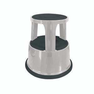 KF04844 Q-Connect Metal Step Stool Light Grey KF04844 KF04844 Q-Connect Metal Step Stool Light Grey KF04844
