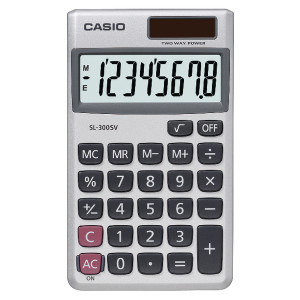 CS16781 Casio Pocket Calculator 8-Digit SL-300SV CS16781 Casio Pocket Calculator 8-Digit SL-300SV